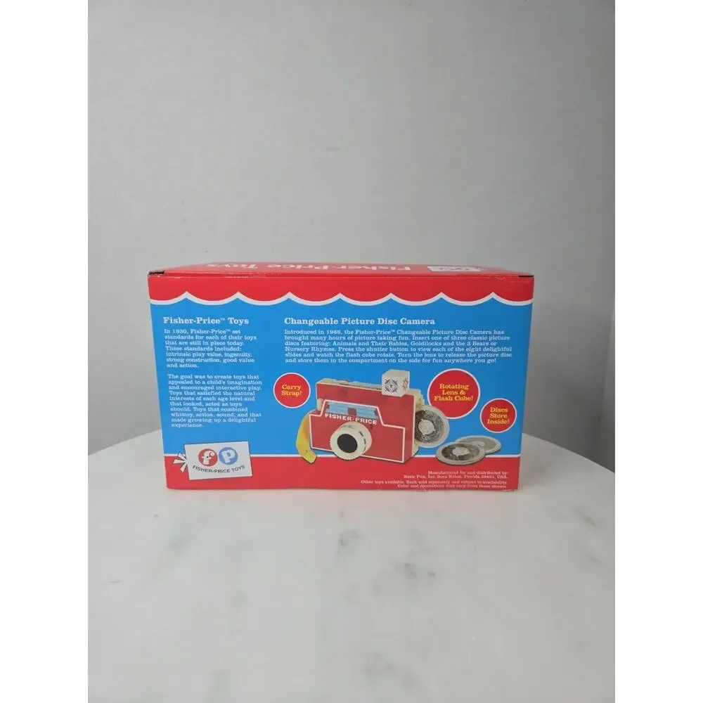 Fisher-Price Changeable Picture Disc Camera 3 Bonus Discs Full Color Image Retro